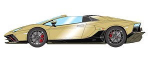 Lamborghini Aventador LP780-4 Ultimae Roadster 2021 (Leirion Wheel) オロエリオス / ブラック (ミニカー)