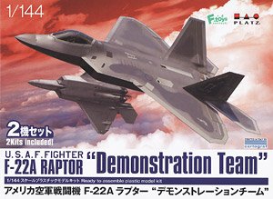 USAF F-22A Raptor `Demonstration Team` (Set of 2) (Plastic model)