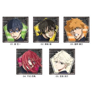 【ブルーロック】 ビッグスクエア缶バッジ 01 第1弾 (5個セット) (キャラクターグッズ)