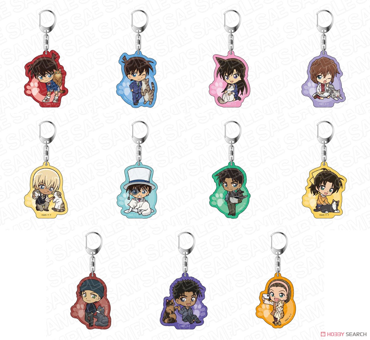 名探偵コナン アクリルキーホルダー 怪盗キッド デフォルメねこ ver.2 (キャラクターグッズ) その他の画像1