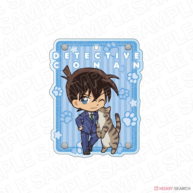 名探偵コナン アクリルダイカットパスケース 工藤新一 デフォルメねこ ver.2 (キャラクターグッズ) 商品画像1
