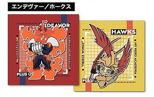 My Hero Academia Square Mini Cushion Endeavor / Hawks (Anime Toy)