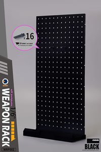 アスモストイズ 1/6 ウェポン ラック セット 002 ブラック (ドール)