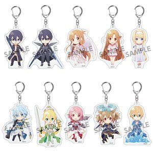 Pikuriru! Sword Art Online: Alicization - War of Underworld Trading Acrylic Key Ring (Set of 10) (Anime Toy)