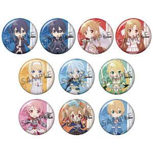 Pikuriru! Sword Art Online: Alicization - War of Underworld Trading Can Badge (Set of 10) (Anime Toy)