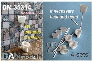 Toilet #2 (4 Pieces) (Plastic model)