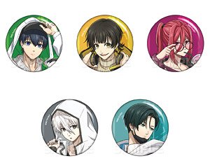 Anime Blue Lock Trading Can Badge Tactical Ver. (Set of 5) (Anime Toy)