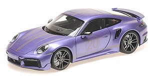 ポルシェ 911 (992) ターボ S クーペ スポーツデザイン 2021 ヴィオラ (ミニカー)