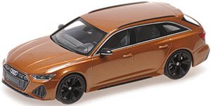 アウディ RS 6 アバント 2019 ブラウンメタリック (ミニカー)