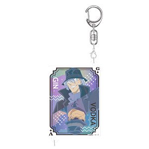 Detective Conan Acrylic Key Ring Vol.2B (Gin & Vodka) (Anime Toy)