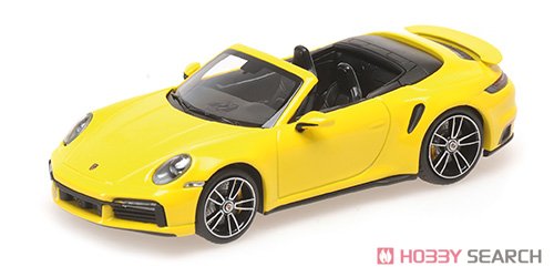 ポルシェ 911 (992) ターボ S カブリオレ 2019 イエロー (ミニカー) 商品画像1