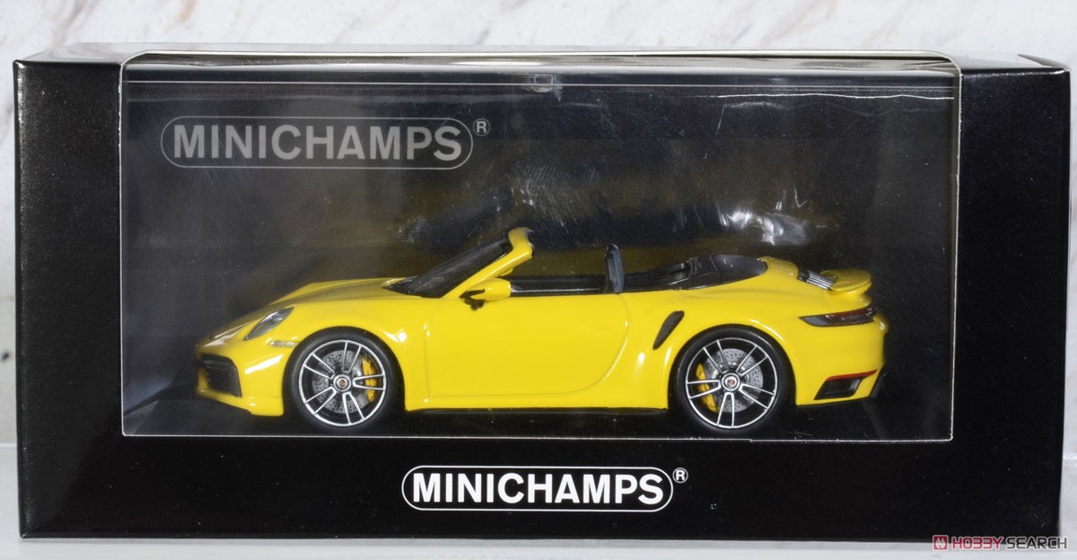 ポルシェ 911 (992) ターボ S カブリオレ 2019 イエロー (ミニカー) パッケージ1