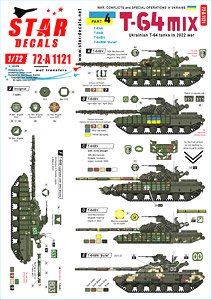現用 ウクライナの戦争＃4 ウクライナ軍のT-64戦車 T-64A T-64B T-64BV T-64BM`ブラート`(2022年) (プラモデル)
