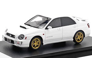 SUBARU IMPREZA WRX STi (2001) ピュアホワイト (ミニカー)