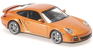 ポルシェ 911 ターボ 2009 ゴールド (ミニカー)
