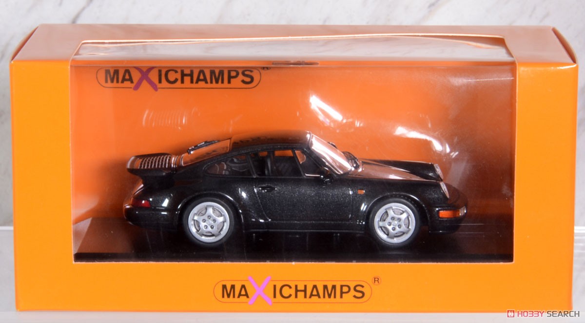 ポルシェ 911 ターボ (964) 1990 ブラックパール (ミニカー) パッケージ1