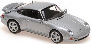 ポルシェ 911 ターボ S (993) 1995 シルバー (ミニカー)