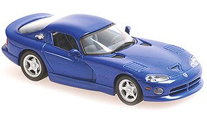 ダッジ バイパー クーペ 1993 ブルーメタリック (ミニカー)