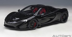 McLaren P1 (Metallic Black/Red & Black Seat) (Diecast Car)