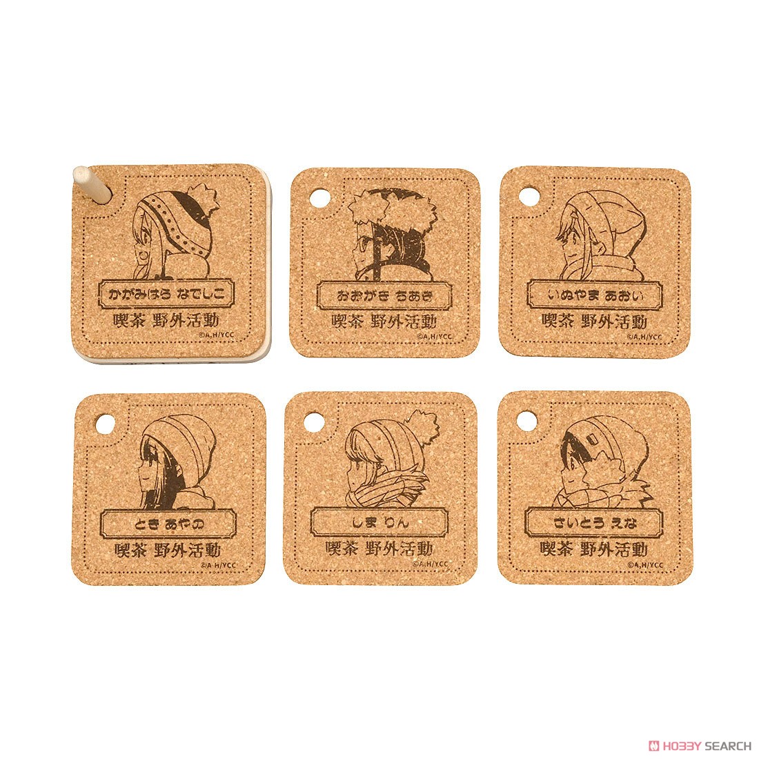 Laid-Back Camp Cork Coaster Set Cafe Utdoor Activities (Anime Toy) Item picture2