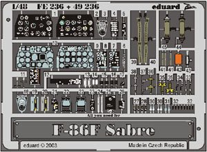 Photo-Etched Parts for F-86F (for Hasegawa) (Plastic model)