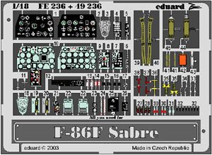 F-86F ズームエッチングパーツ (ハセガワ用) (プラモデル)