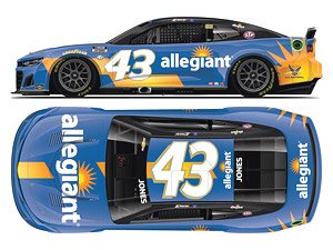 `エリック・ジョーンズ` #43 ALLEGIANT シボレー カマロ NASCAR 2023 (ミニカー)