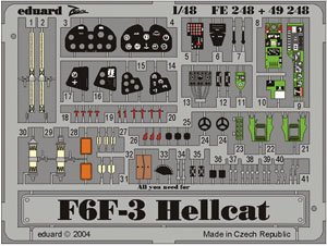 F6F-3 ズームエッチングパーツ (ハセガワ用) (プラモデル)