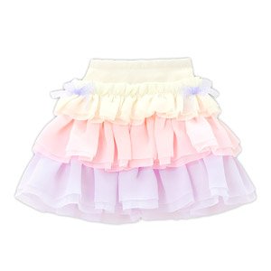 45 Sugar Ribbon Frill Skirt (Pink x Pastel Lavender) (Fashion Doll)