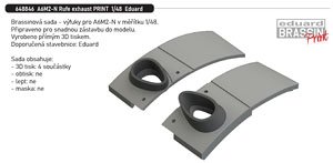 A6M2-N Rufe Exhaust (for Eduard) (Plastic model)