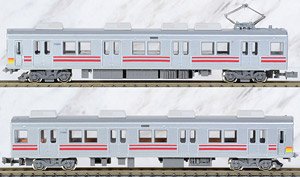 Toyama Chiho Railway Type 17480 (Front Gradation Stripe, #2 Formation) Two Car Formation Set (w/Motor) (2-Car Set) (Pre-colored Completed) (Model Train)