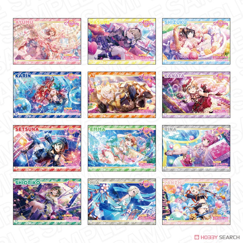 ラブライブ！スクールアイドルフェスティバル ALL STARS スクエアカンバッジ 虹ヶ咲学園スクールアイドル同好会 vol.2 (12個セット) (キャラクターグッズ) 商品画像1
