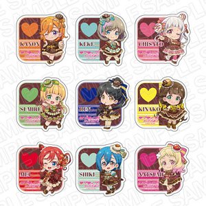 ラブライブ！スーパースター!! アクリルバッジ バレンタインデー デフォルメ ver. (9個セット) (キャラクターグッズ)
