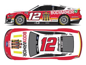 `ライアン・ブレイニー` #12 BODYARMOR フォード マスタング NASCAR 2023 (ミニカー)