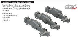 WW.II ドイツ軍 10トンジャッキ (3個入) (プラモデル)