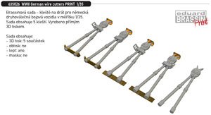 WW.II ドイツ軍 ワイヤーカッター (5個入) (プラモデル)