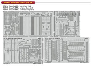 Beaufort Mk.I PART II Big Ed Parts Set (for ICM) (Plastic model)