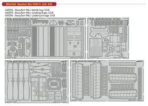 ボーフォート Mk.I ビッグEDパーツセットII (ICM用) (プラモデル)