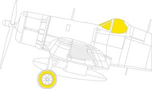 F4U-1D 「Tフェース」両面塗装マスクシール (ホビーボス用) (プラモデル)