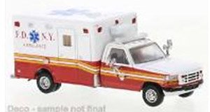 (HO) フォード F-350 ホートン 救急車 1997 FDNY (鉄道模型)