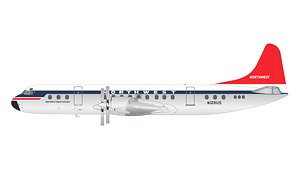 L-188C ノースウエスト・オリエント航空 N128US polished belly (完成品飛行機)