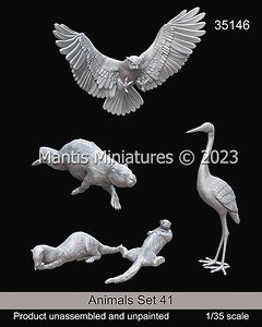 動物セット41 欧州の水辺の動物 (プラモデル)