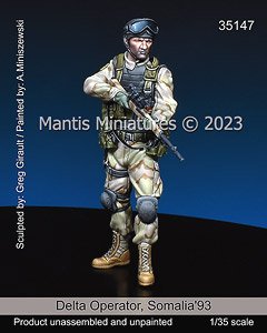 現用 アメリカ 「ブラックホーク・ダウン」 デルタフォース兵士 ソマリア`93 (プラモデル)