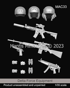 現用 アメリカ デルタフォース装備品セット (13個入) (プラモデル)