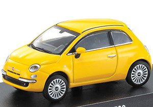 KYOSHO MINI CAR & BOOK No.12 フィアット 500 (イエロー) (ミニカー)