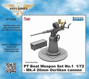 PTボート用 エリコン Mk.4 20mm 機関砲 (プラモデル)