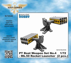 PTボート用 Mk.50 5インチロケット弾 ランチャー (プラモデル)
