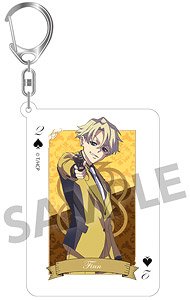 HIGH CARD トランプ風アクリルキーホルダー フィン・オールドマン (キャラクターグッズ)