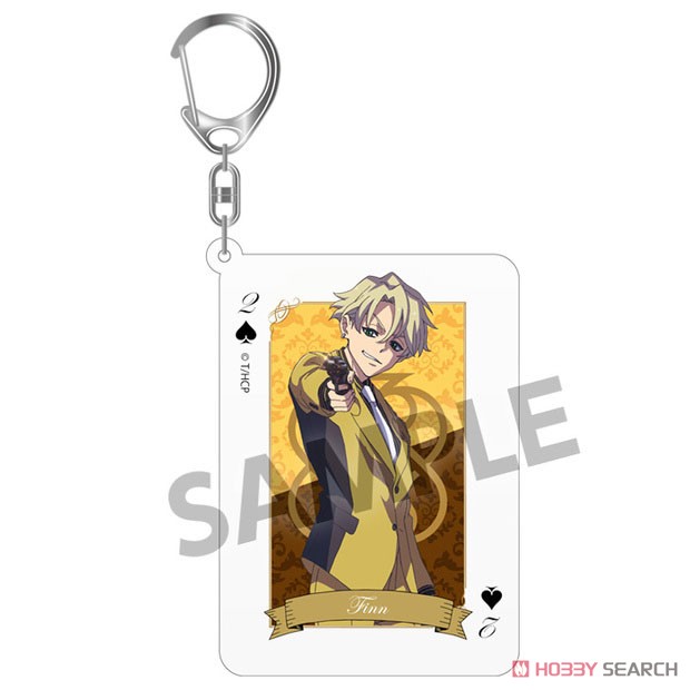 HIGH CARD トランプ風アクリルキーホルダー フィン・オールドマン (キャラクターグッズ) 商品画像1