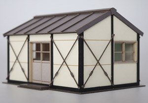 16番(HO) プレハブ小屋 A [1/83・カラー] (組み立てキット) (鉄道模型)